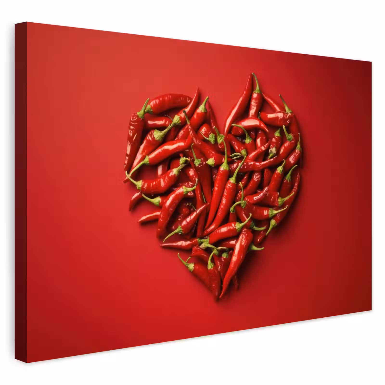 Buiten canvas - Pepers - Rood - Hart — 1