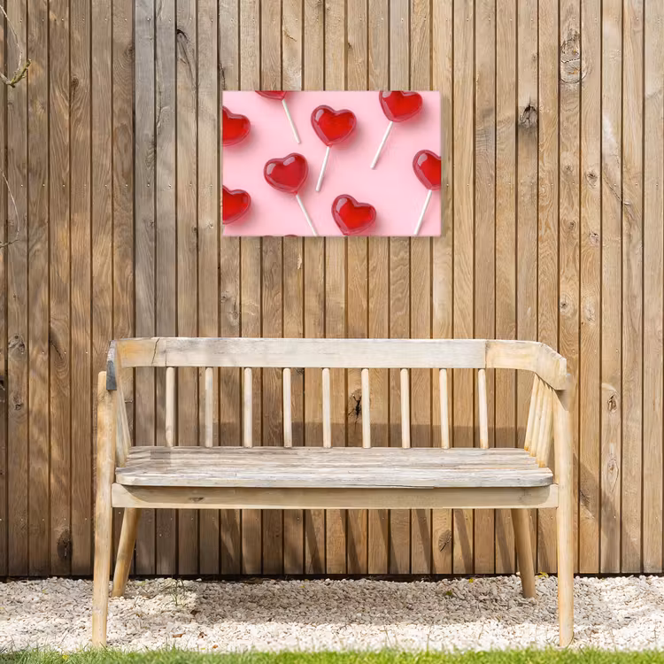 Buiten canvas - Lollies - Hartjes - Roze — 3