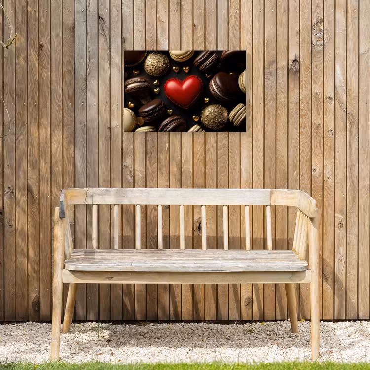 Buiten canvas - Macarons - Rood - Hart — 3