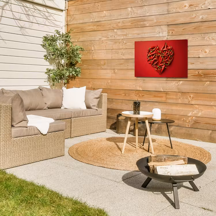 Buiten canvas - Pepers - Rood - Hart — 5