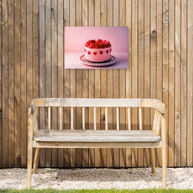 Buiten canvas - Taart - Hart - Roze — 3