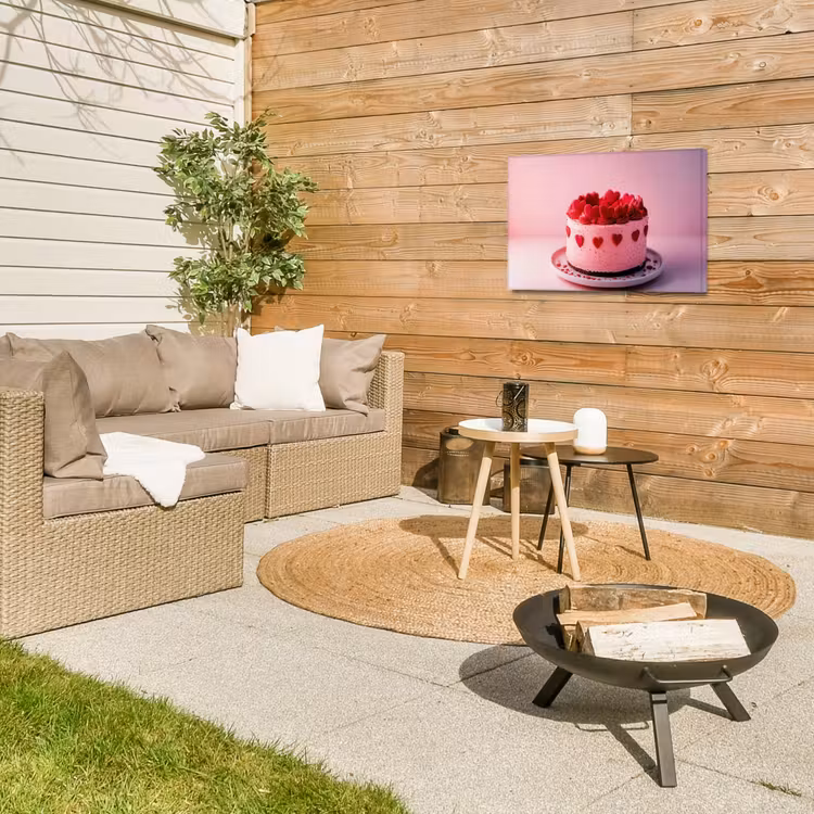 Buiten canvas - Taart - Hart - Roze — 5