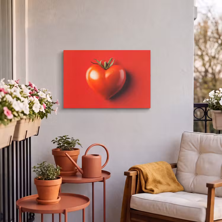 Buiten canvas - Tomaat - Rood - Hart — 4