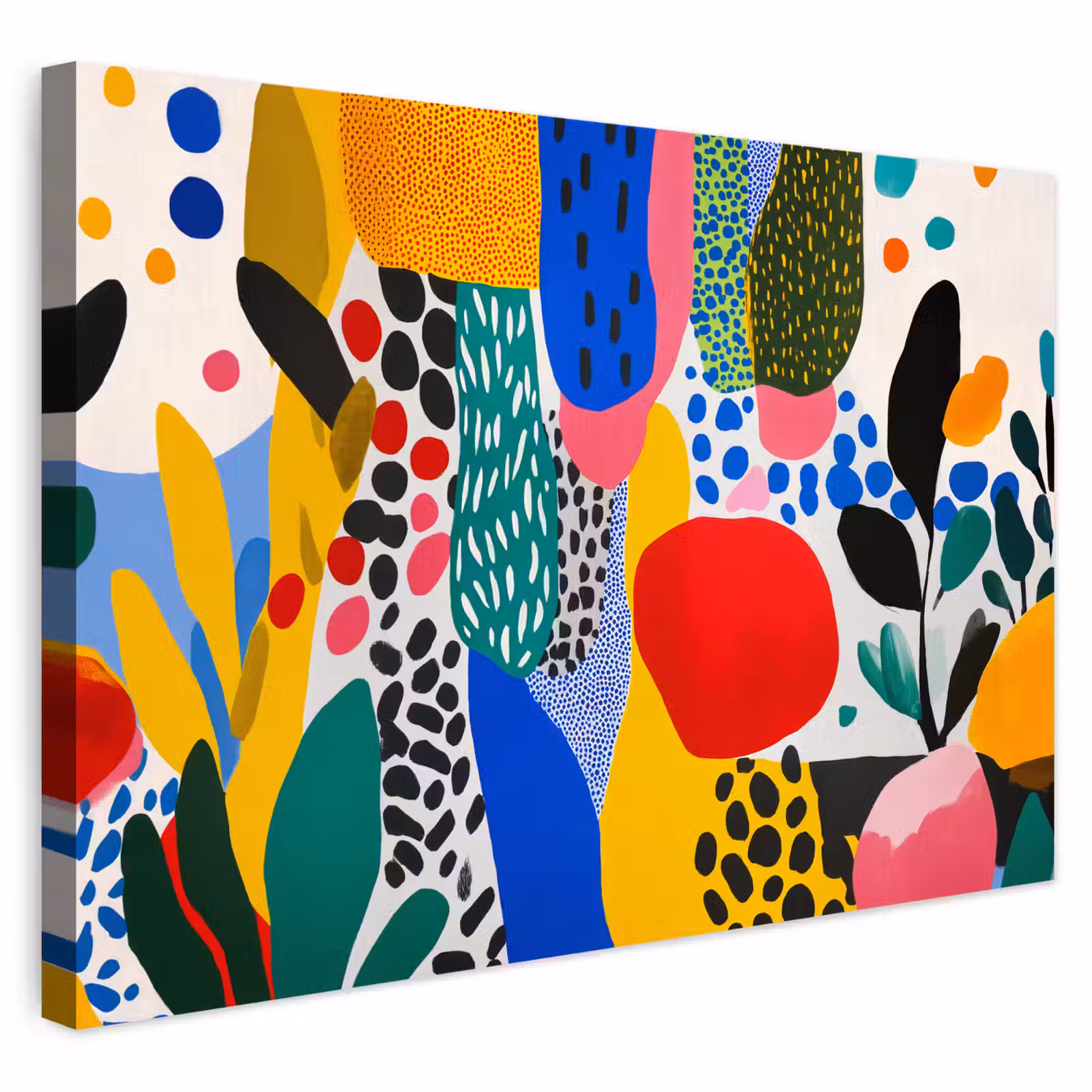 Buiten canvas - Stippen - Vormen - Modern - Kleuren — 1