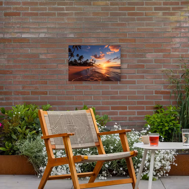 Buiten canvas - Palmbomen bij Zonsondergang — 2