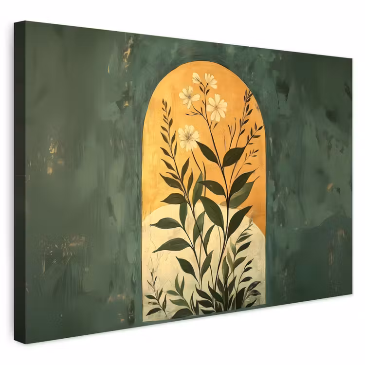 Buiten canvas - Plant - Bloemen - Wit — 1