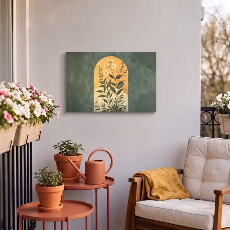 Buiten canvas - Plant - Bloemen - Wit — 4