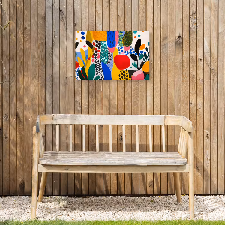 Buiten canvas - Stippen - Vormen - Modern - Kleuren — 3
