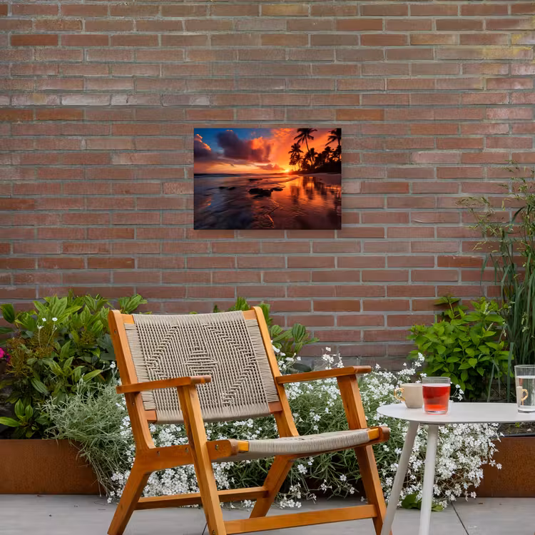 Buiten canvas - Tropische Zonsondergang — 2