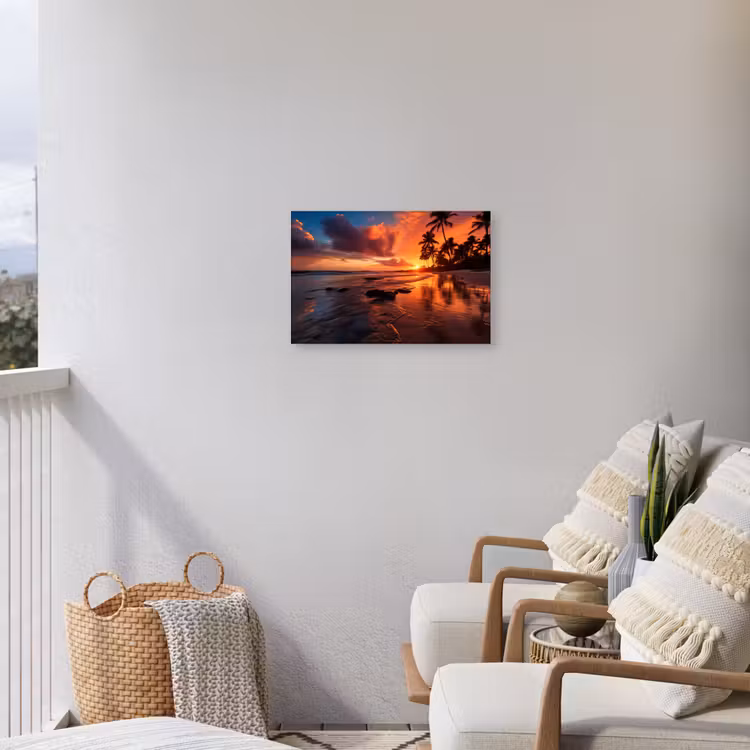 Buiten canvas - Tropische Zonsondergang — 4