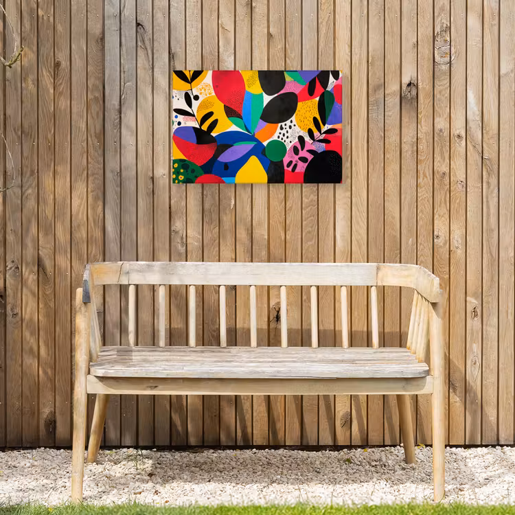 Buiten canvas - Vormen - Stippen - Kleurrijk — 3