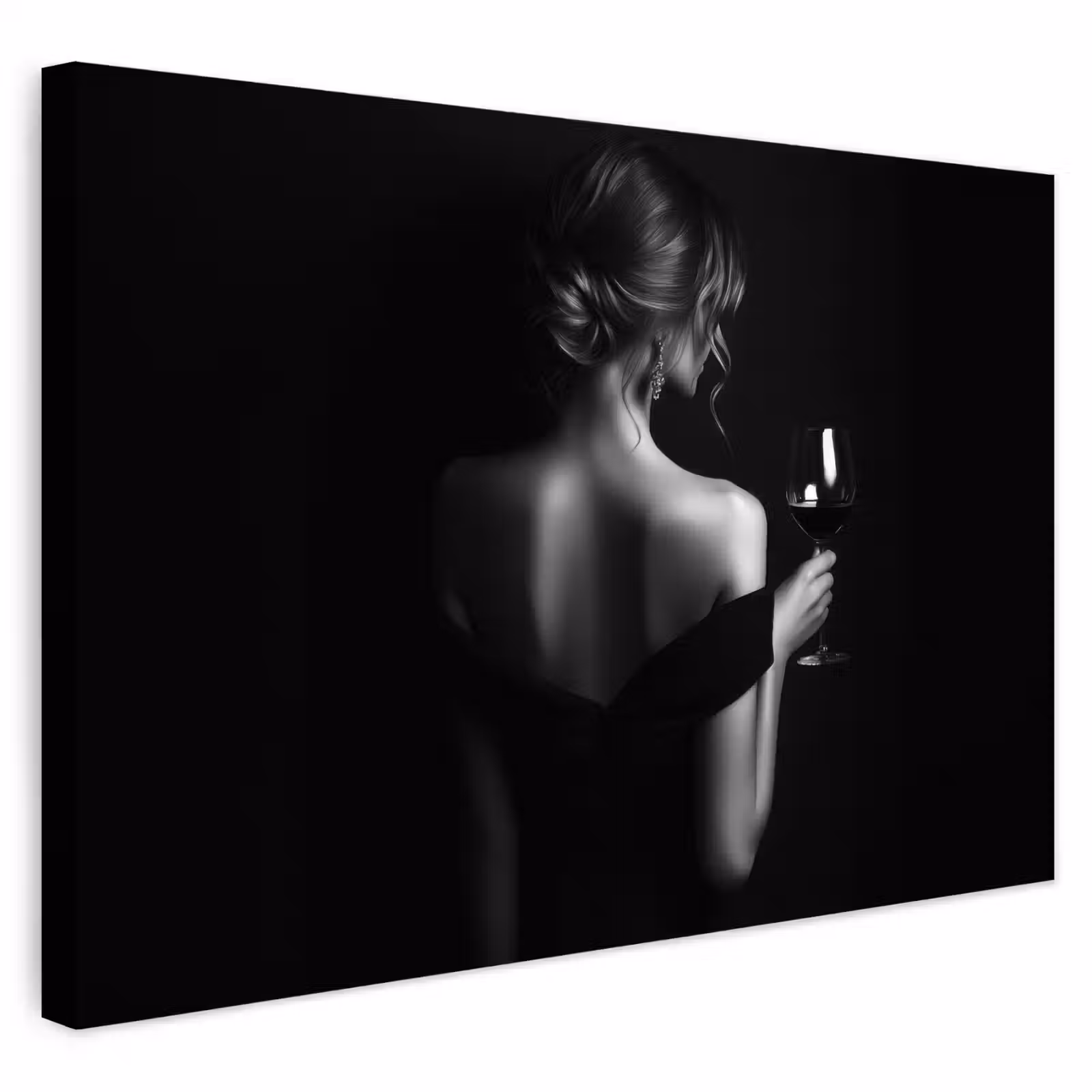 Buiten canvas - Vrouw - Wijn - Jurk — 1