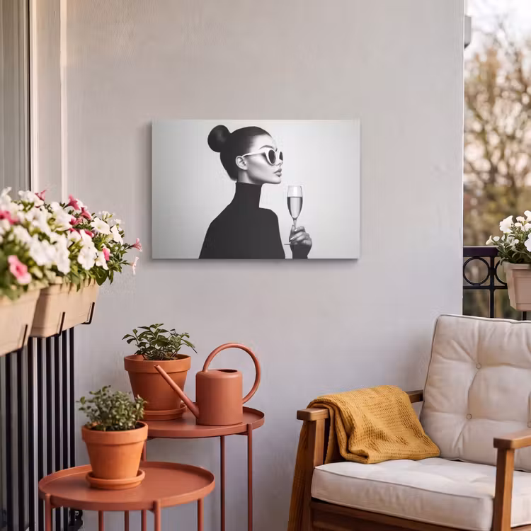 Buiten canvas - Vrouw - Champagne - Modern — 4