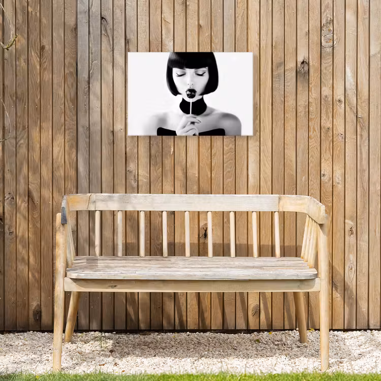Buiten canvas - Vrouw - Lolly - Zwart - Wit — 3
