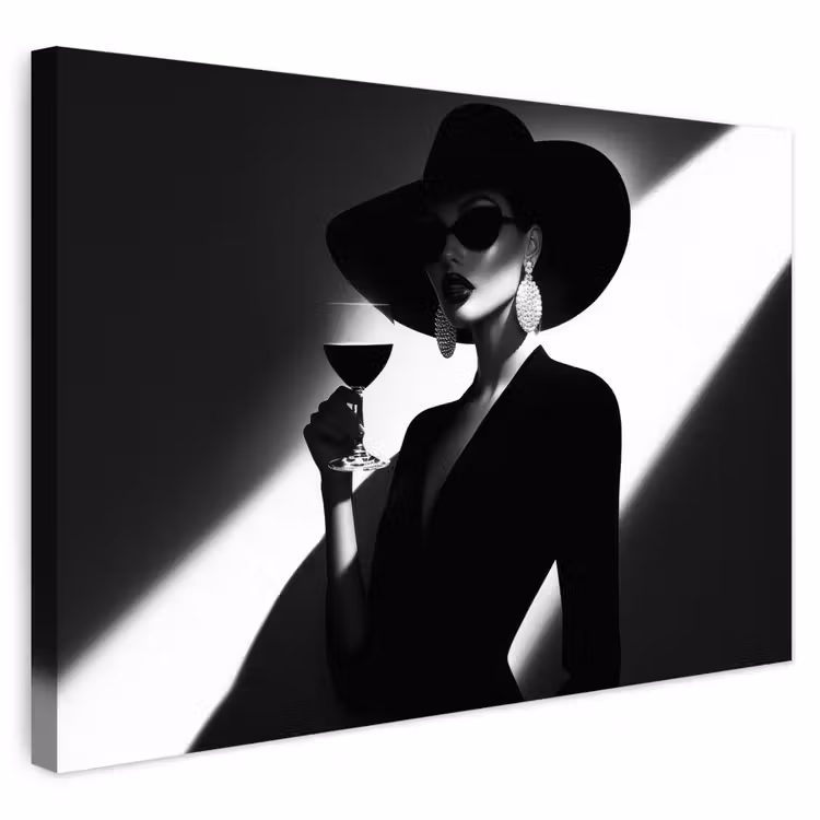 Buiten canvas - Vrouw - Wijn - Chic — 1
