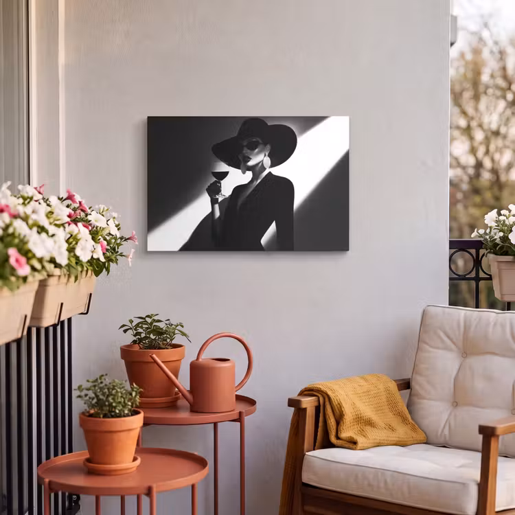 Buiten canvas - Vrouw - Wijn - Chic — 4