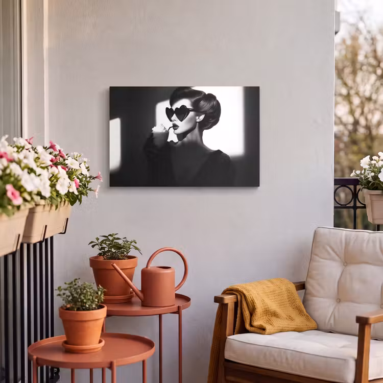 Buiten canvas - Vrouw - Zwart - Hart — 4