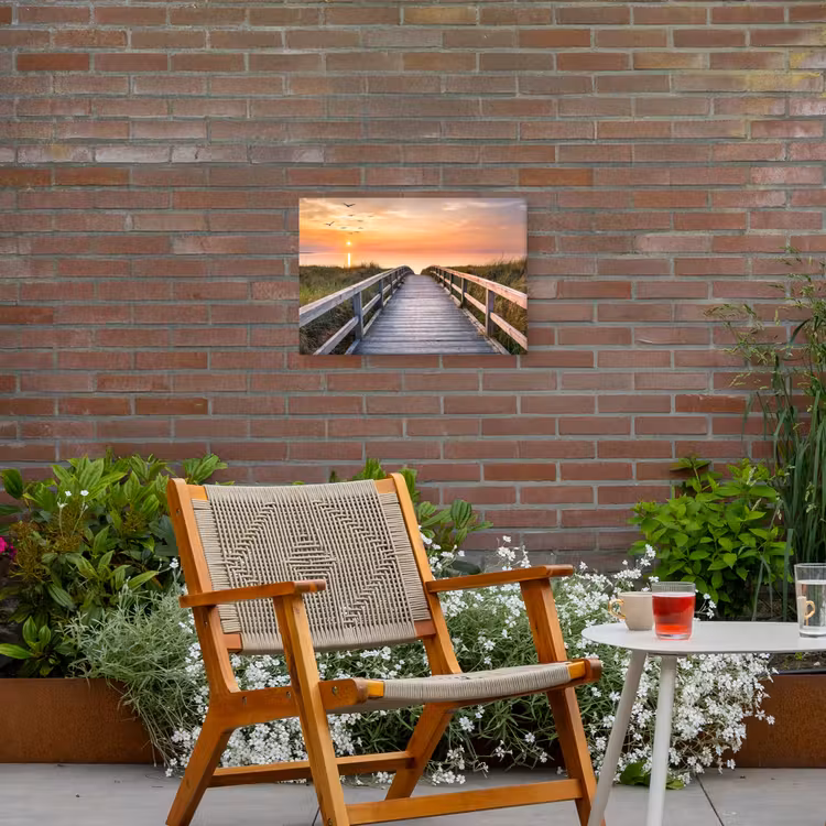 Buiten canvas - Zonsondergang over de Duinen — 2