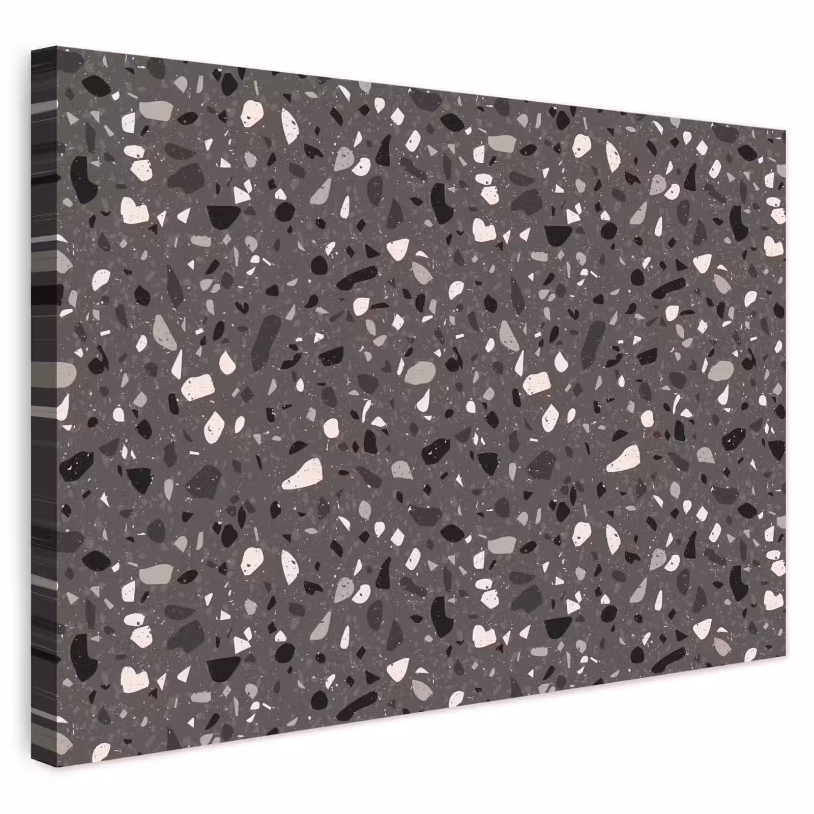 Buiten canvas - Terrazzo - Patroon - Grijs — 1