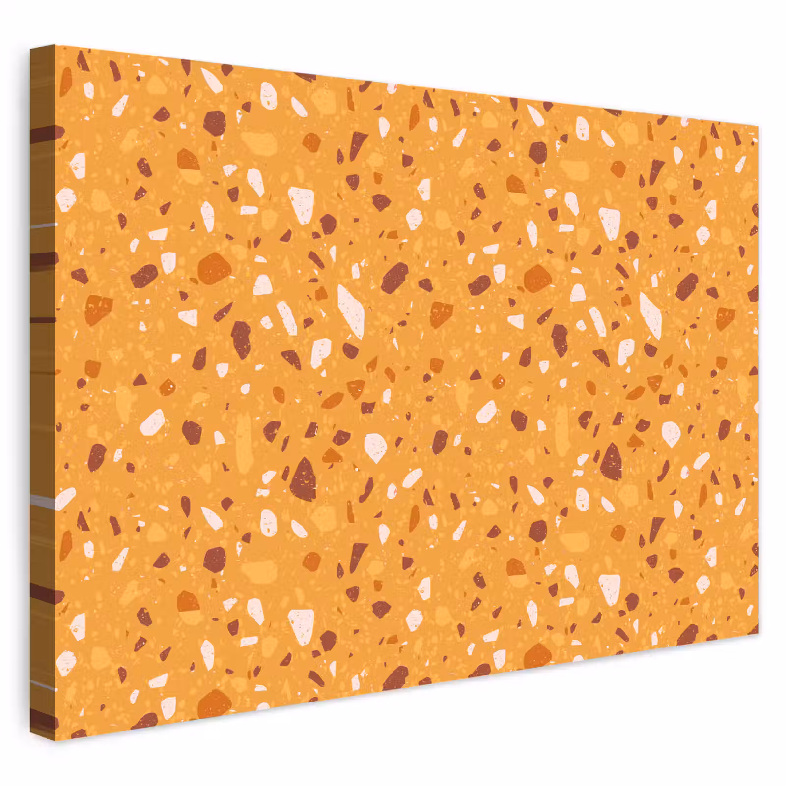 Buiten canvas - Terrazzo - Patroon - Okergeel — 1