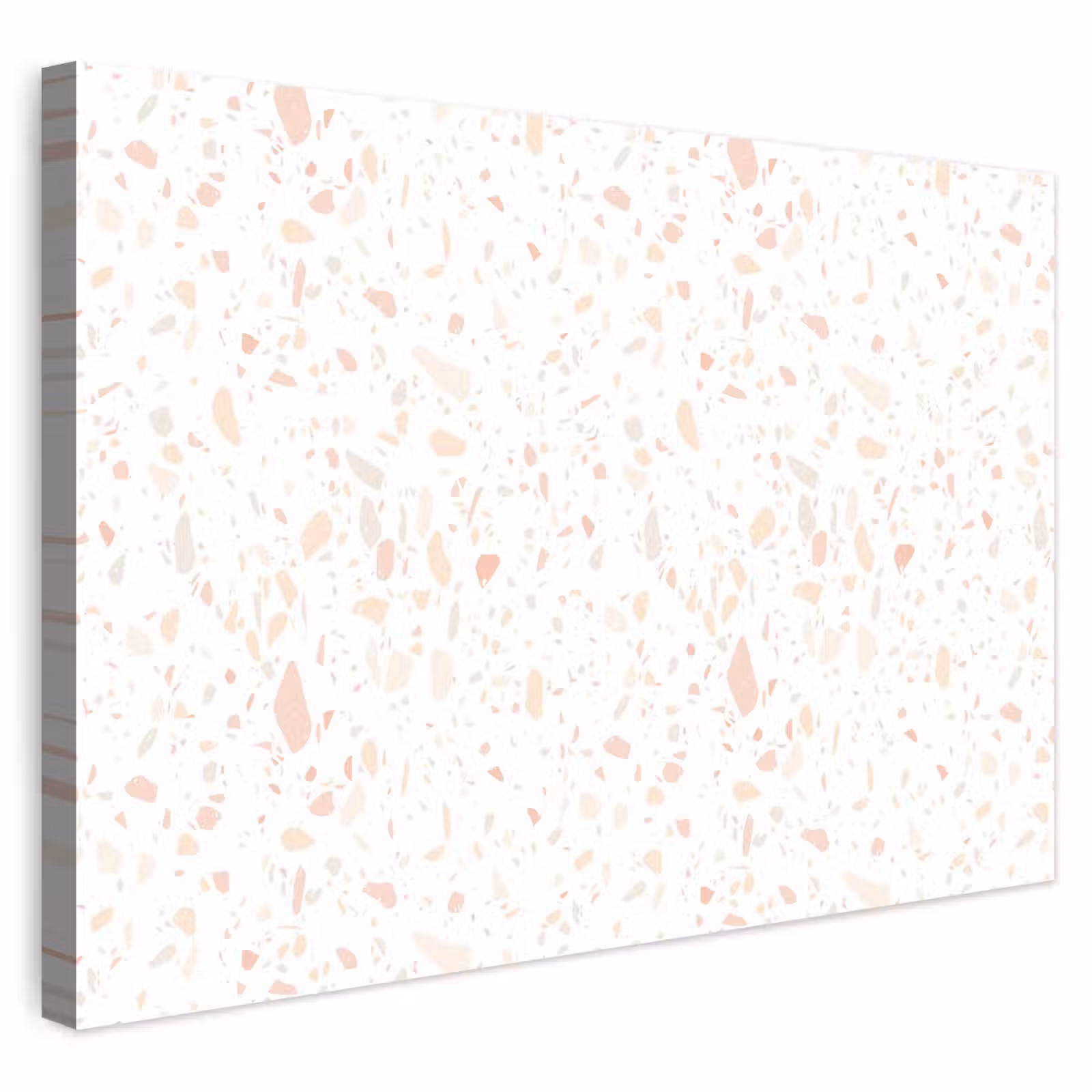 Buiten canvas - Terrazzo - Patroon - Wit - Perzik — 1