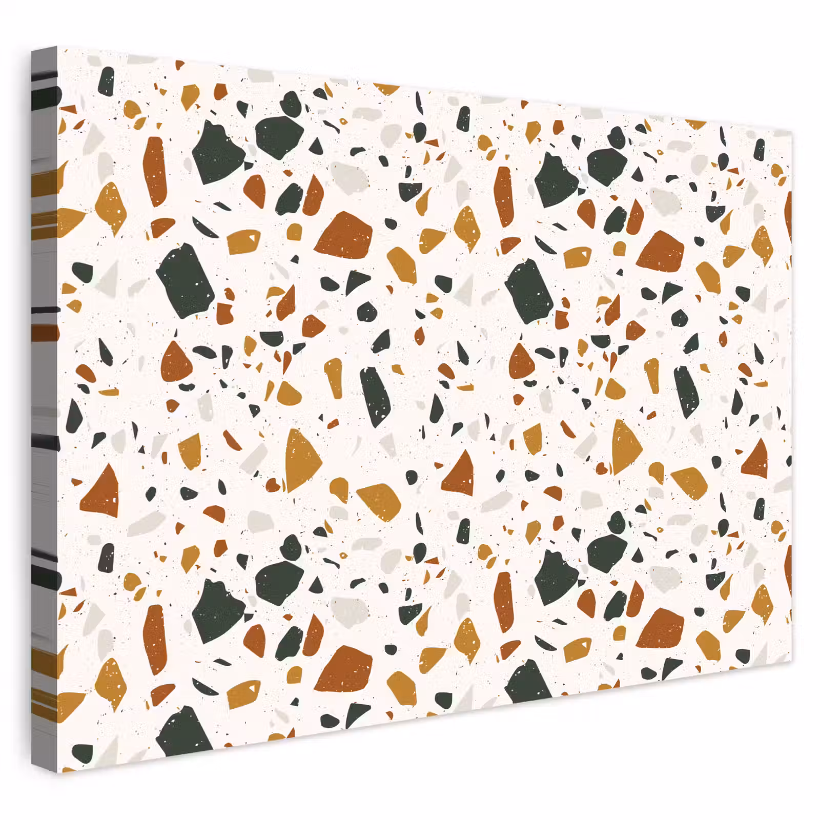 Buiten canvas - Terrazzo - Patroon - Wit - Terra — 1