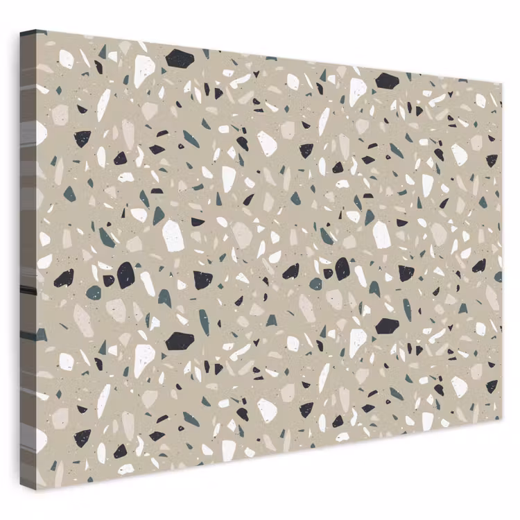 Buiten canvas - Terrazzo - Patroon - Groen — 1