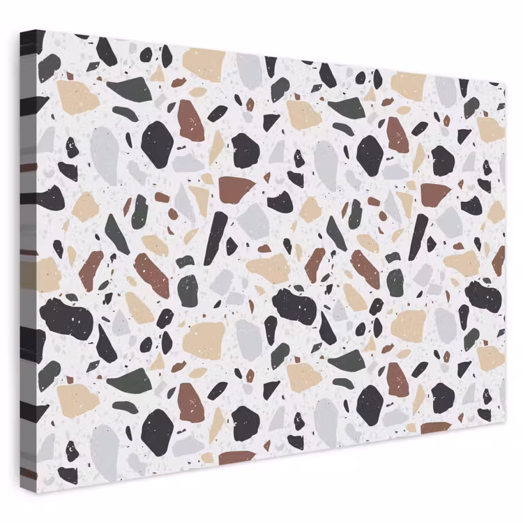 Buiten canvas - Terrazzo - Patroon - Kleurrijk - Klei — 1