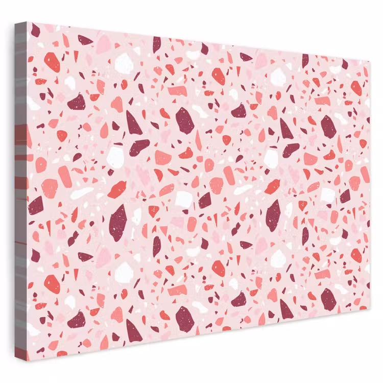 Buiten canvas - Terrazzo - Patroon - Roze — 1
