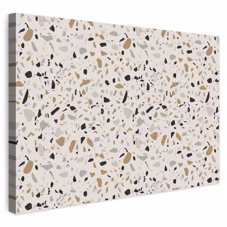 Buiten canvas - Terrazzo -  Patroon - Staal — 1