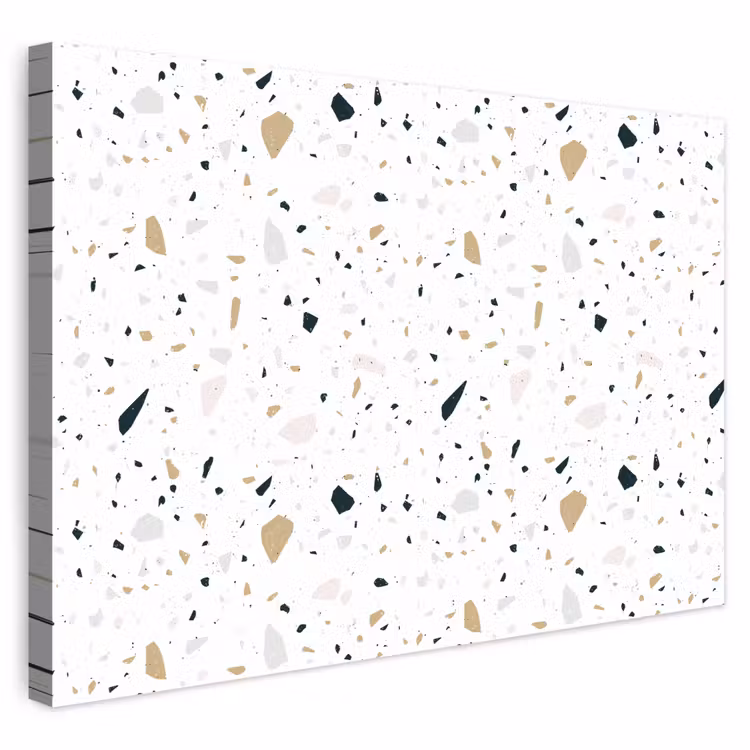 Buiten canvas - Terrazzo - Patroon - Wit - Neutraal — 1