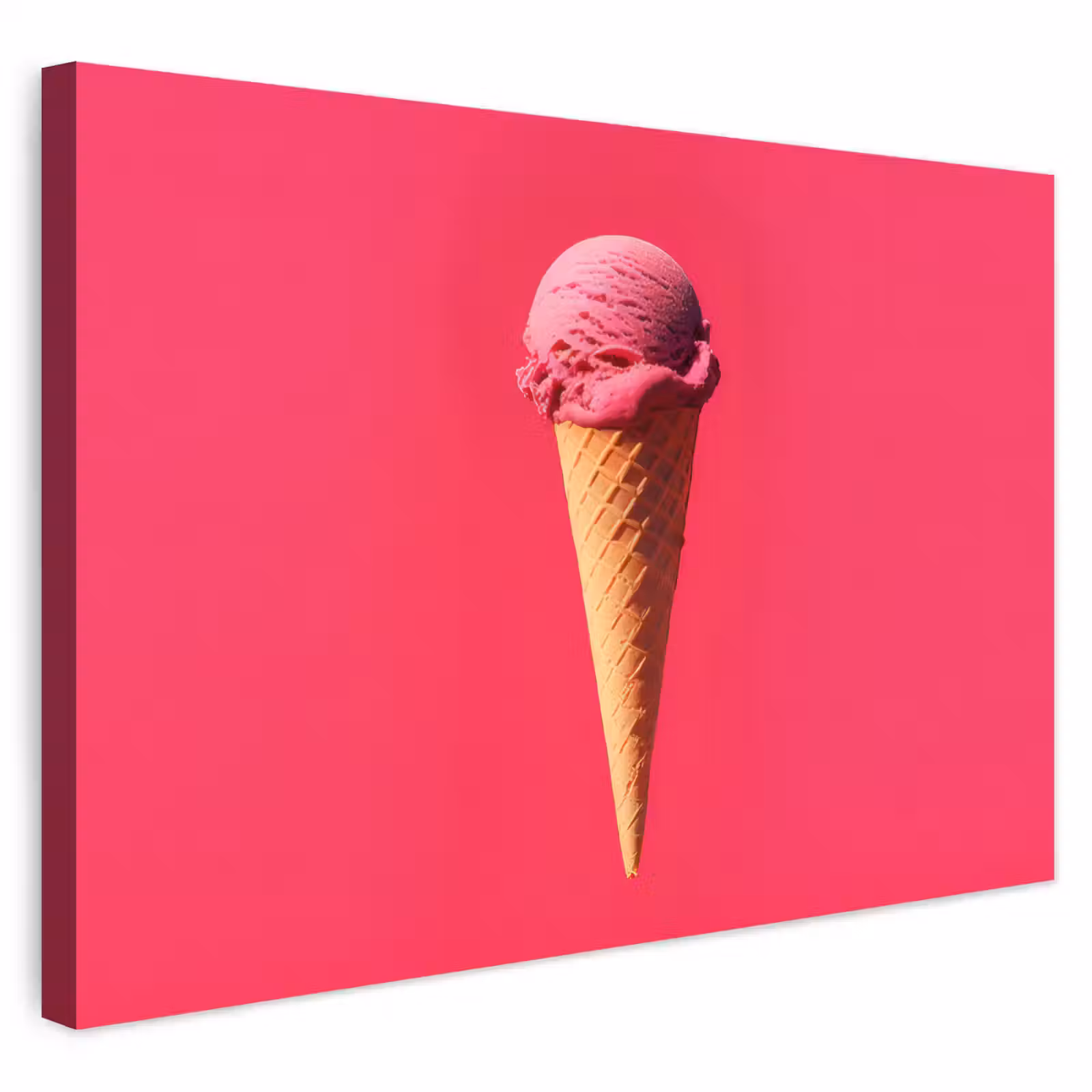 Buiten canvas - Schepijs - Roze - Hoorntje — 1