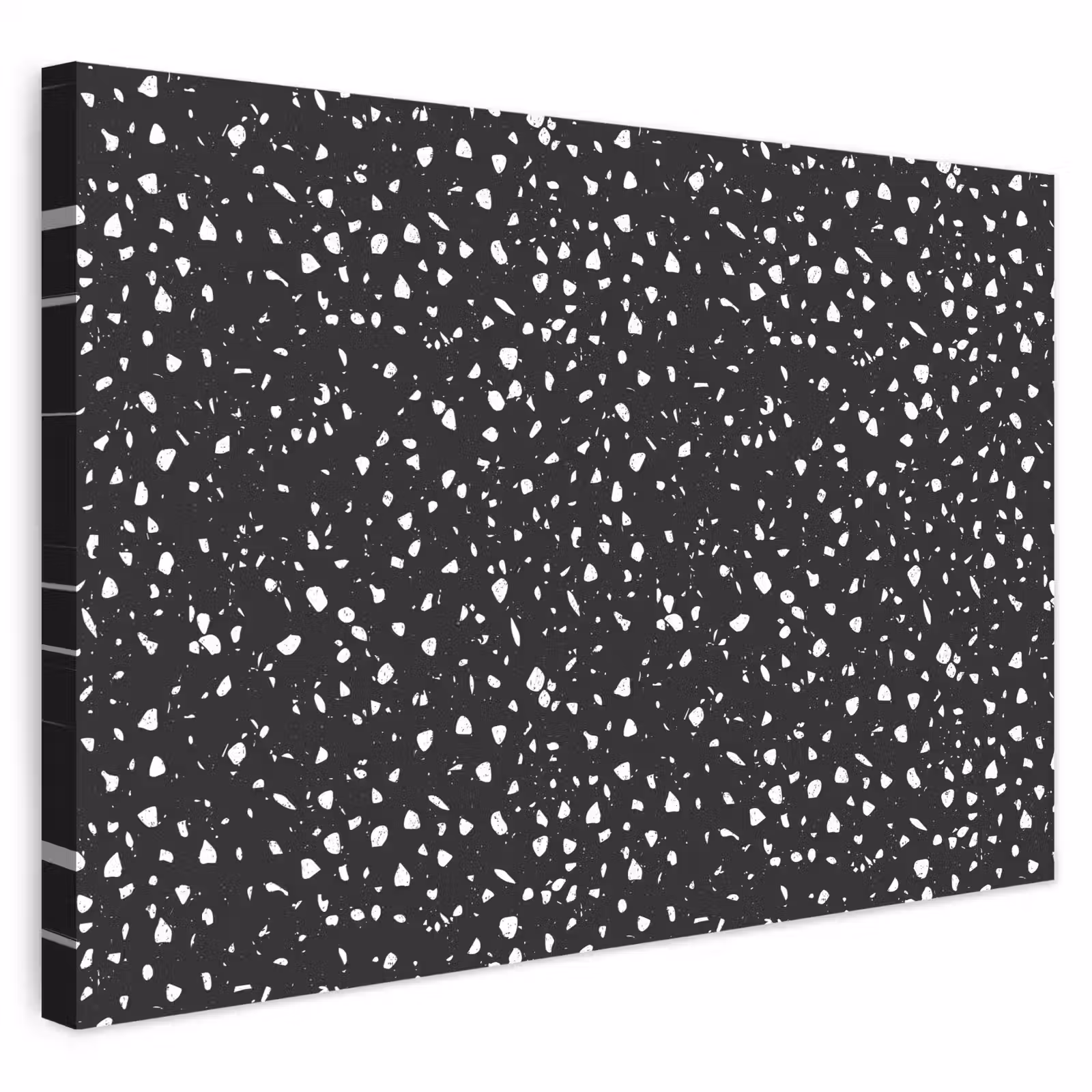 Buiten canvas - Terrazzo - Patroon - Zwart - Wit — 1