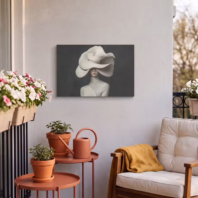 Buiten canvas - Modern - Vrouw - Hoed — 4