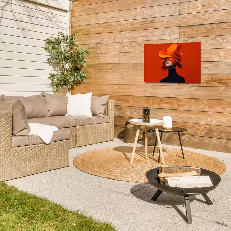 Buiten canvas - Oranje - Hoed - Vrouw — 5