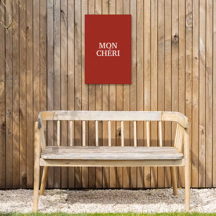 Buiten canvas - Rood - Frans - Quotes — 3