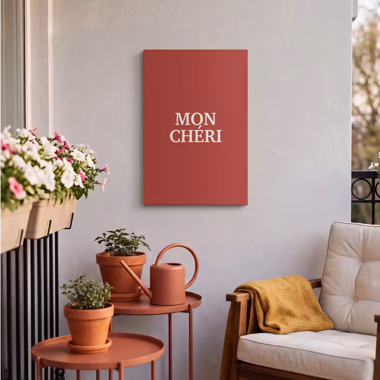 Buiten canvas - Rood - Frans - Quotes — 4