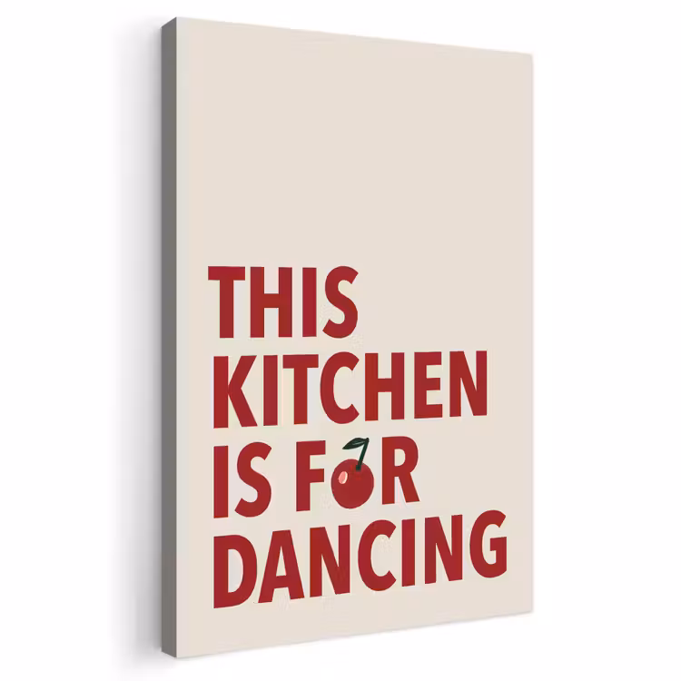 Buiten canvas - Rood - Quote - Kersen — 1