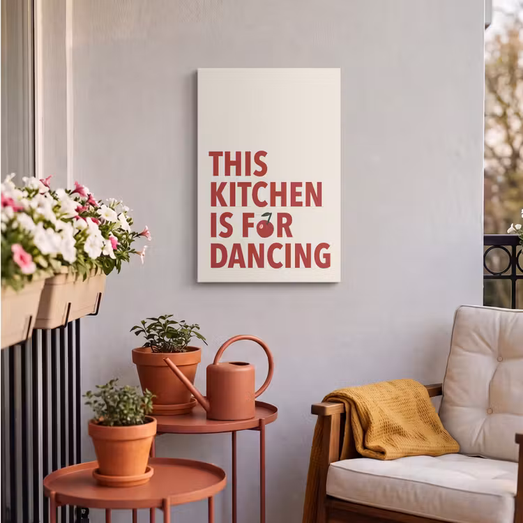 Buiten canvas - Rood - Quote - Kersen — 4