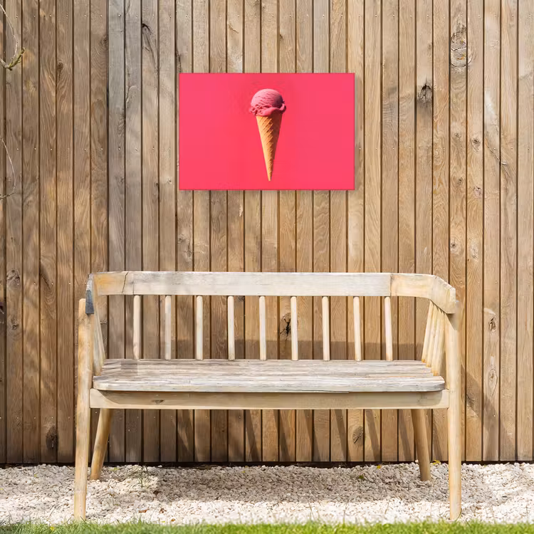 Buiten canvas - Schepijs - Roze - Hoorntje — 3