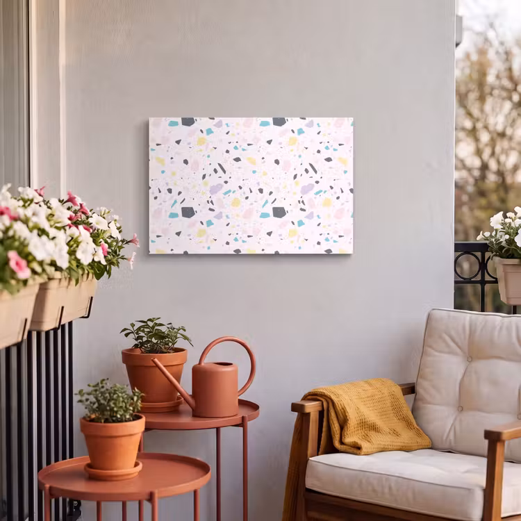 Buiten canvas - Terrazzo - Patroon - Zacht - Snoep — 3