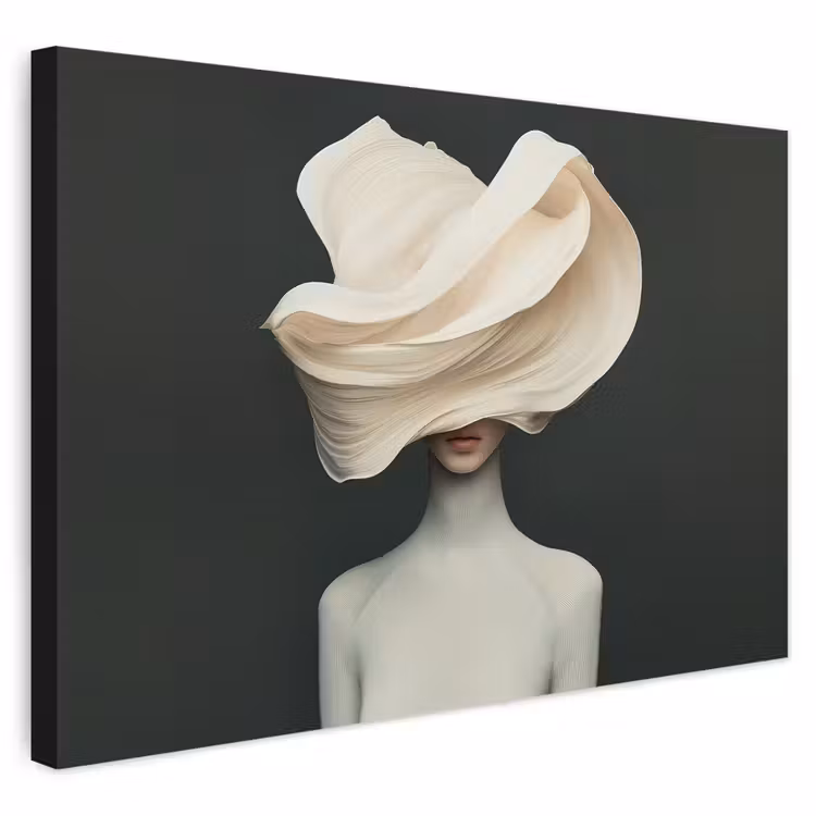 Buiten canvas - Vrouw - Beige - hoed — 1