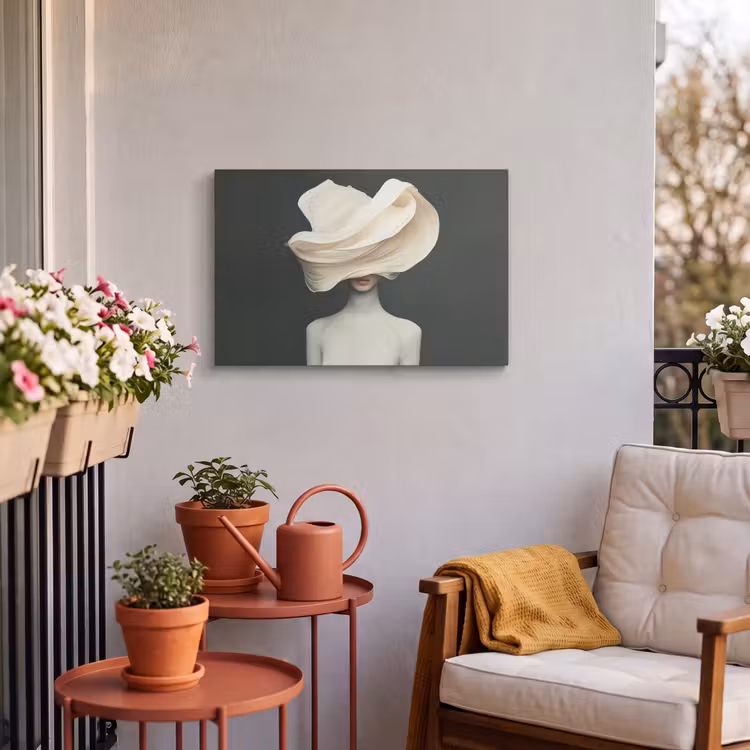Buiten canvas - Vrouw - Beige - hoed — 4