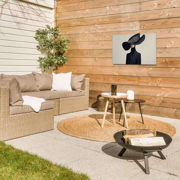 Buiten canvas - Zwart - Vrouw - Hoed — 5