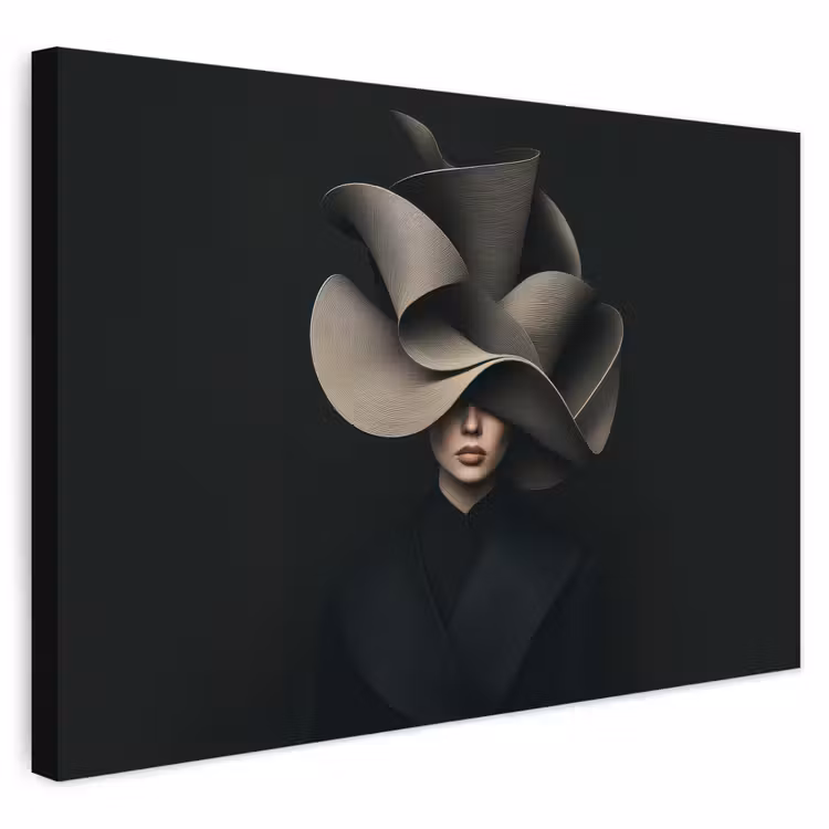 Buiten canvas - Zwarte - Hoed - Vrouw — 1