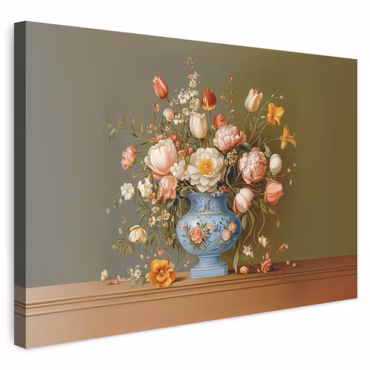 Buiten canvas - Neutral - Bloemen - Boeket - Vaas — 1
