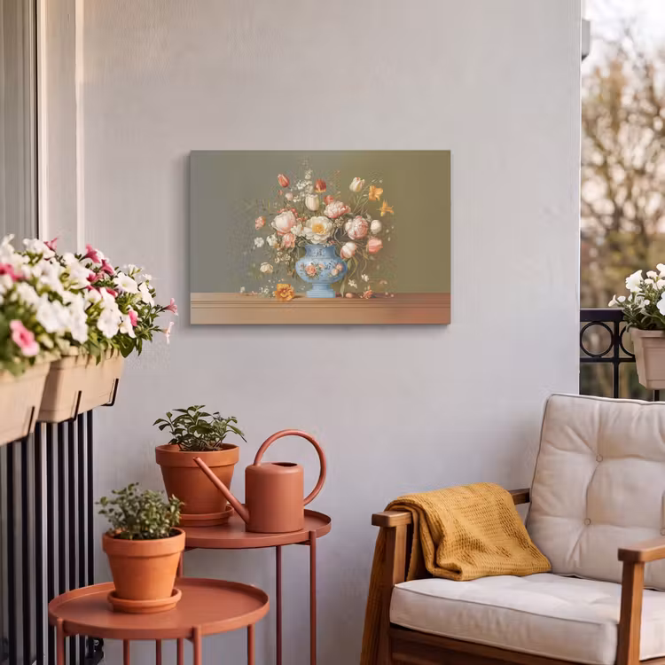 Buiten canvas - Neutral - Bloemen - Boeket - Vaas — 4