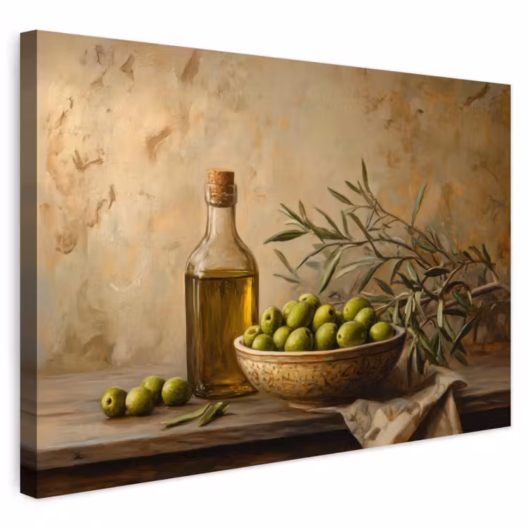 Buiten canvas - Olijven - Stilleven - Vintage — 1