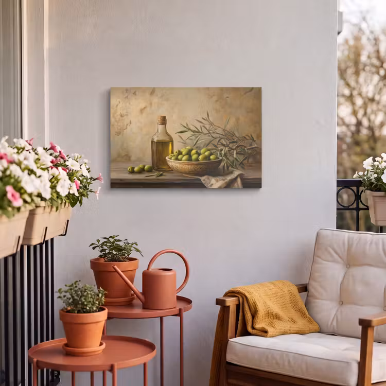 Buiten canvas - Olijven - Stilleven - Vintage — 4
