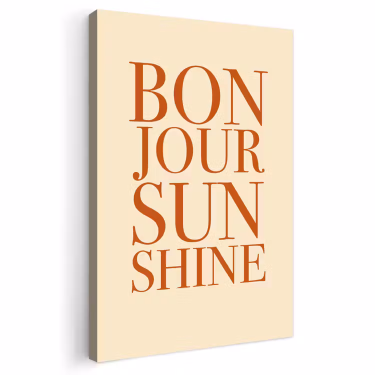 Buiten canvas - Oranje - Quote - Sun — 1